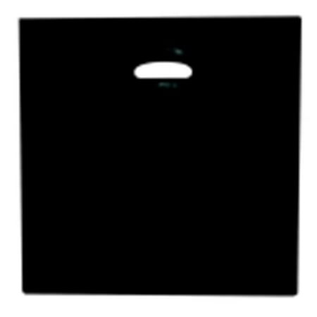 School Smart Collapsible Storage Bin With Oval Grommet, Black