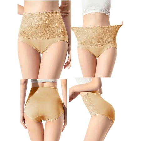 SHCKE Women s Panties Briefs 4-PACK Soft High Waist Breathable Solid Color Brief Seamless Panties for Women Plus Size Stretch Underwear Ladies Panties
SHCKE Women s Panties Briefs 4-PACK Soft High Waist Breathable Solid Color Brief Seamless Panties for Women Plus Size Stretch Underwear Ladies Panties