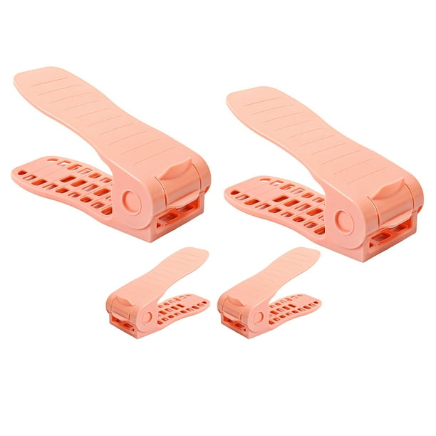 Zunammy Anti Slip Shoe Organizer -4 Pack - Pink