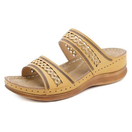 Women T-Strap Hollow Out Slide Sandals Casual Summer Walking Wedge Sandals Non Slip
Women T-Strap Hollow Out Slide Sandals Casual Summer Walking Wedge Sandals Non Slip