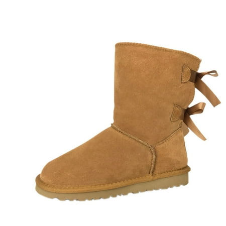 Ladies Faux Sheepskin Winter Boots Snow Shoes US10=EU40=UK7