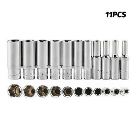 11pcs 4 To 14mm 1/4inch Drive CRV 6 Point Hand Tool Professional Deep Socket Set
11pcs 4 To 14mm 1/4inch Drive CRV 6 Point Hand Tool Professional Deep Socket Set