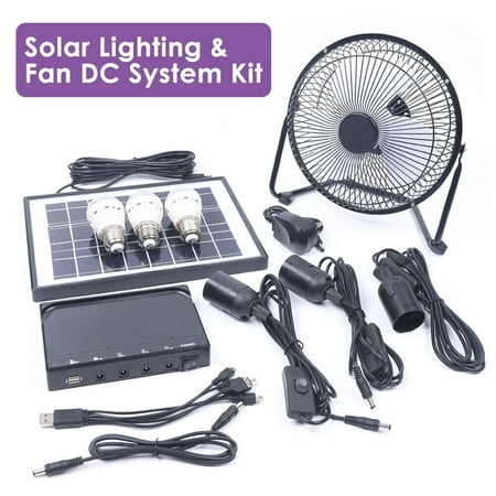 Oukaning Portable Solar Power Panel Energy System Kit With 3 LED Lights 8 Inch Fan 12V
Oukaning Portable Solar Power Panel Energy System Kit With 3 LED Lights 8 Inch Fan 12V