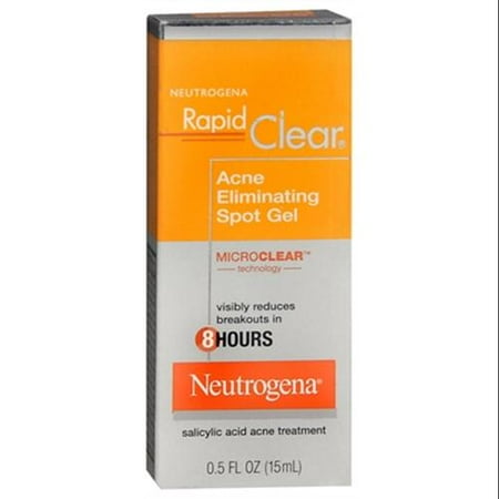 Neutrogena Rapid Clear Acne Eliminating Spot Gel 0.50 oz (Pack of 6)
