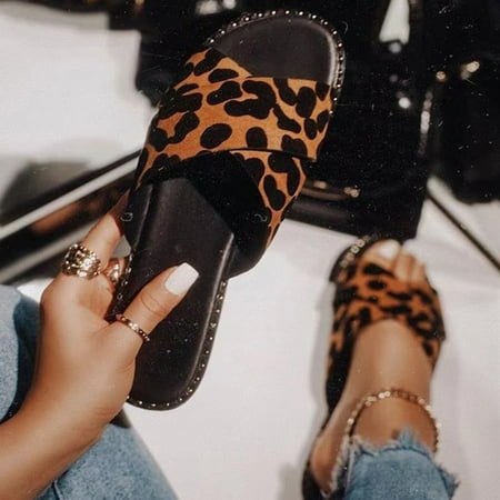 FITORON Women s Slippers- Summer Casual Shoes Flat Black Leopard Printed Flip Flops Rhineston Slippers Brown 40
FITORON Women s Slippers- Summer Casual Shoes Flat Black Leopard Printed Flip Flops Rhineston Slippers Brown 40
