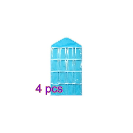 4PCS 16 Pockets Clear Over Door Hanging Bag Shoe Rack Hanger Underwear Socks Bra Closet Storage Tidy Organizer With 8.5 Discount(Blue)
4PCS 16 Pockets Clear Over Door Hanging Bag Shoe Rack Hanger Underwear Socks Bra Closet Storage Tidy Organizer With 8.5 Discount(Blue)