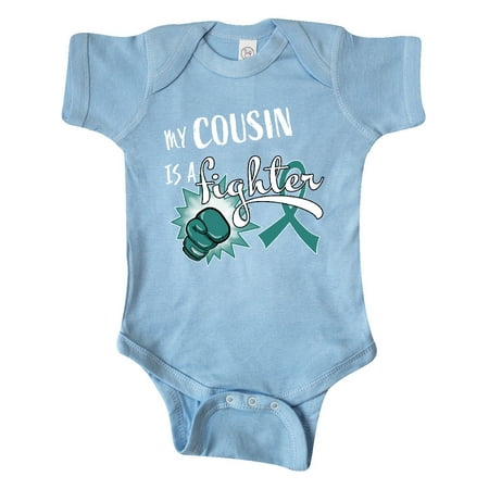 Inktastic Ovarian Cancer Awareness My Cousin is a Fighter Gift Baby Boy or Baby Girl Bodysuit
Inktastic Ovarian Cancer Awareness My Cousin is a Fighter Gift Baby Boy or Baby Girl Bodysuit