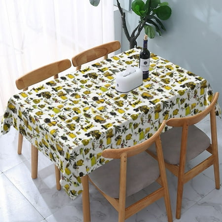 Tablecloth Olive Oil Table Cloth For Rectangle Tables Waterproof Resistant Picnic Table Covers For Kitchen Dining/Party(54x72in)
Tablecloth Olive Oil Table Cloth For Rectangle Tables Waterproof Resistant Picnic Table Covers For Kitchen Dining/Party(54x72in)