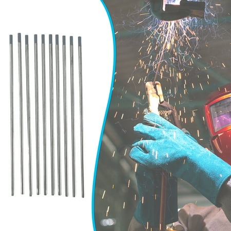 Enjoymall 10Pcs 1.0/1.6/2.0/2.4/3.2/4.0 Tungsten Needles Complete Stable Arc No Radiation Gray-headed Tungsten Needle Group for TIG Welding
Enjoymall 10Pcs 1.0/1.6/2.0/2.4/3.2/4.0 Tungsten Needles Complete Stable Arc No Radiation Gray-headed Tungsten Needle Group for TIG Welding
