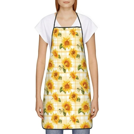 Goofa Bib Apron Unisex Aprons Adjustable Waterdrop Resistant Cooking Kitchen Apron for Chef Light Yellow Plaid Sunflower Pattern Apron Bulk
Goofa Bib Apron Unisex Aprons Adjustable Waterdrop Resistant Cooking Kitchen Apron for Chef Light Yellow Plaid Sunflower Pattern Apron Bulk