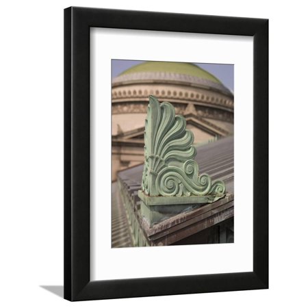 Architectural Detail Atop the Museum Framed Print Wall Art
