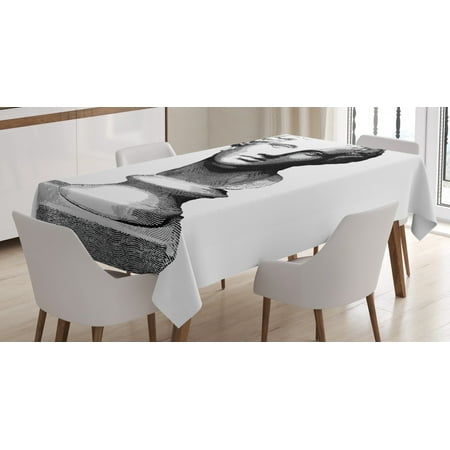 Antique Tablecloth Engraved Style Illustration of Art Themed Woman Head Classic Sculpture Rectangular Table Cover for Dining Room Kitchen 52 X 70 Charcoal Grey and White by Ambesonne
Antique Tablecloth Engraved Style Illustration of Art Themed Woman Head Classic Sculpture Rectangular Table Cover for Dining Room Kitchen 52 X 70 Charcoal Grey and White by Ambesonne