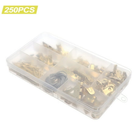 250pcs Picture Hook Picture Hanging Kit Frame Hook Hardware Accessories With Nails Hanging Wire Screw Eyes
250pcs Picture Hook Picture Hanging Kit Frame Hook Hardware Accessories With Nails Hanging Wire Screw Eyes