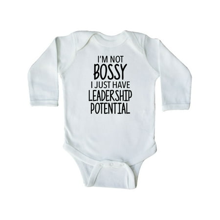 Inktastic Leadership Potential Gift Baby Boy or Baby Girl Long Sleeve Bodysuit