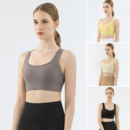 rygai U-Neck Wide Shoulder Strap Racerback Removable Pads Sports Bra Beauty Back Yoga Vest Bra for Daily Wear Coffee XL
rygai U-Neck Wide Shoulder Strap Racerback Removable Pads Sports Bra Beauty Back Yoga Vest Bra for Daily Wear Coffee XL