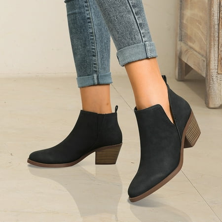 Women‘s Stacked Heel Short Boots Pointed Toe Chunky Heeled Solid Color V Cut Ankle Boots Women‘s Fashion Footwear
Women‘s Stacked Heel Short Boots Pointed Toe Chunky Heeled Solid Color V Cut Ankle Boots Women‘s Fashion Footwear