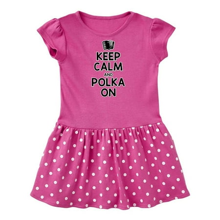 Inktastic Keep Calm Polka Gift Baby Girl Dress