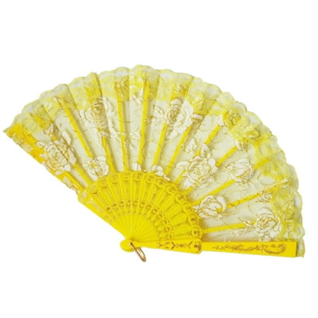 XIUH Folding Fans Handheld Fans Bamboo Fans Women s Hollowed Bamboo Hand Holding Fan D