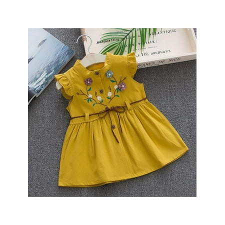 SUPERHOMUSE Fashion Children Summer Sleeveless Girls Cute Sweet Cotton Vest Flower Peach Embroidered Princess Dress 1-4 Years
SUPERHOMUSE Fashion Children Summer Sleeveless Girls Cute Sweet Cotton Vest Flower Peach Embroidered Princess Dress 1-4 Years