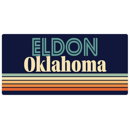 Eldon Oklahoma 5 x 2.5-Inch Fridge Magnet Retro Design