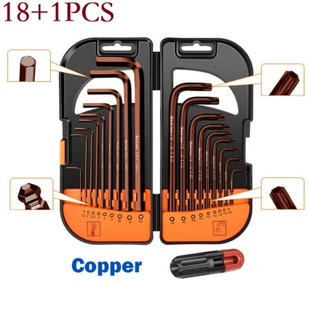 18PCS L-Key Metric Star Long Arm Ball End Hex Key Industrial Grade+booster bar
18PCS L-Key Metric Star Long Arm Ball End Hex Key Industrial Grade+booster bar