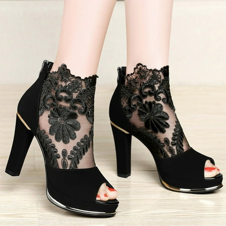 Foraging dimple Women s Shoes Summer New Pattern Round Toe Thick Heel Peep-toe Mesh Breathable Splicing Sandals Black
Foraging dimple Women s Shoes Summer New Pattern Round Toe Thick Heel Peep-toe Mesh Breathable Splicing Sandals Black
