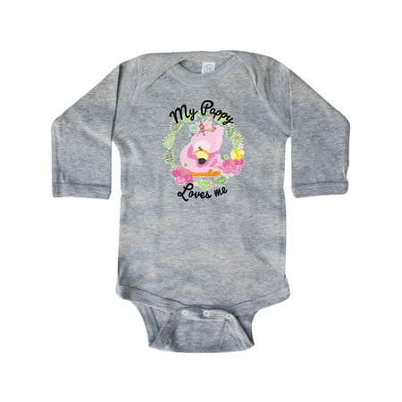 Inktastic Baby Flamingo My Pappy Loves Me with Flower Wreath Gift Baby Boy or Baby Girl Long Sleeve Bodysuit
Inktastic Baby Flamingo My Pappy Loves Me with Flower Wreath Gift Baby Boy or Baby Girl Long Sleeve Bodysuit