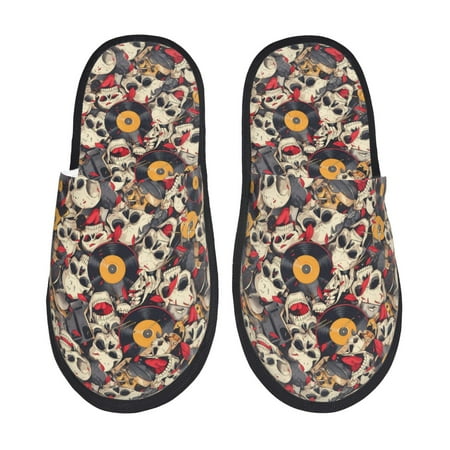 Pofeuu rock Skull record artist Print EVA Fuzzy House super light Slippers Slippers Scuff Outdoor Indoor Warm Cozy Plush Bedroom Shoes Soft Flat Comfy Anti-Slip-Medium
Pofeuu rock Skull record artist Print EVA Fuzzy House super light Slippers Slippers Scuff Outdoor Indoor Warm Cozy Plush Bedroom Shoes Soft Flat Comfy Anti-Slip-Medium