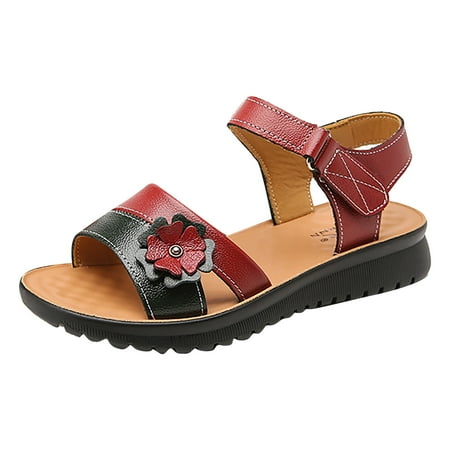 PEASKJP Platform Sandals Women s Elastic Flat Sandals Casual Summer (Red 7)
PEASKJP Platform Sandals Women s Elastic Flat Sandals Casual Summer (Red 7)