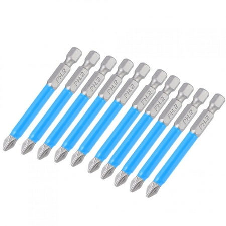 Haofy Screwdriver Bit Set 10Pcs Electric Screwdriver Bit Anti Slip S2 Steel Magnetic Drill Bits Hex Shank Screwdriver Bit PH2 X 70mm
Haofy Screwdriver Bit Set 10Pcs Electric Screwdriver Bit Anti Slip S2 Steel Magnetic Drill Bits Hex Shank Screwdriver Bit PH2 X 70mm