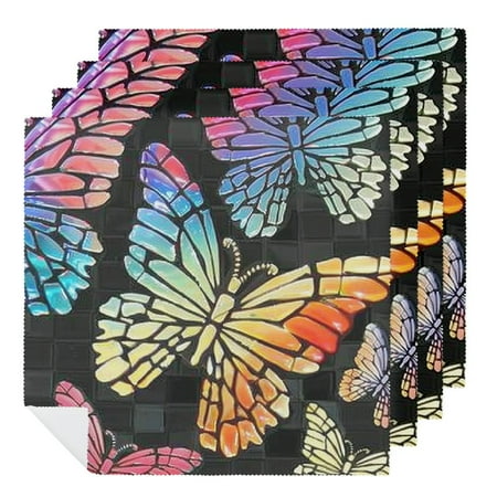 WENZZ Butterflies Colors Mosaic Polyester Cloth Napkins for Farmhouse Party Dining Table Decor Gift 6 PCS
WENZZ Butterflies Colors Mosaic Polyester Cloth Napkins for Farmhouse Party Dining Table Decor Gift 6 PCS