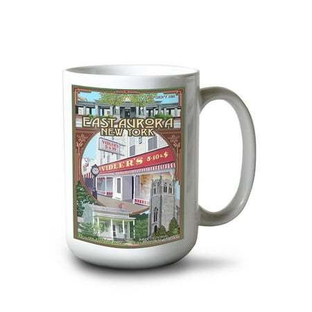 15 fl oz Ceramic Mug East Aurora New York Montage Dishwasher & Microwave Safe
15 fl oz Ceramic Mug East Aurora New York Montage Dishwasher & Microwave Safe