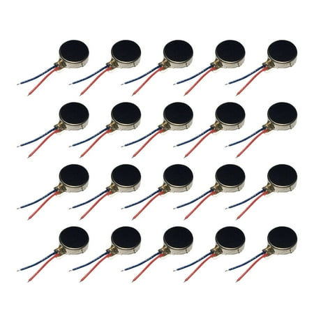 20Pcs 3.0Vdc Mobile Phone Vibration Motor Miniature Flat Button Vibration Motor