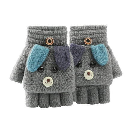 ZHUASHUM Toddler Soft Convertible Flip Top Knitted Cartoon Gloves Kids Baby Boys Girls Winter Warm Knit Fingerless Mittens
ZHUASHUM Toddler Soft Convertible Flip Top Knitted Cartoon Gloves Kids Baby Boys Girls Winter Warm Knit Fingerless Mittens