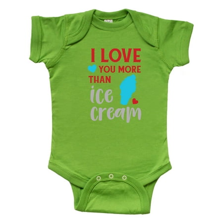 Inktastic I Love You More Than Ice Cream Ice Cream Cone Gift Baby Boy or Baby Girl Bodysuit
Inktastic I Love You More Than Ice Cream Ice Cream Cone Gift Baby Boy or Baby Girl Bodysuit
