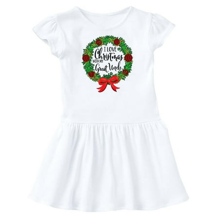 Inktastic I Love Christmas with My Great Uncle Wreath Gift Toddler Girl Dress
Inktastic I Love Christmas with My Great Uncle Wreath Gift Toddler Girl Dress