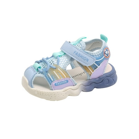 Lumento Girls Boys Summer Sandal Lightweight Sandals Closed Toe Beach Shoe Breathable Casual Shoes Outdoor Gradient Sport Blue 6.5C
Lumento Girls Boys Summer Sandal Lightweight Sandals Closed Toe Beach Shoe Breathable Casual Shoes Outdoor Gradient Sport Blue 6.5C