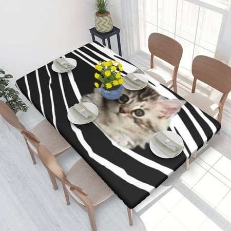 Home Deluxe Tablecloth Cat Print Waterproof Elastic Rim Edged Table Cover- For Christmas Parties And Picnics 4ft
Home Deluxe Tablecloth Cat Print Waterproof Elastic Rim Edged Table Cover- For Christmas Parties And Picnics 4ft