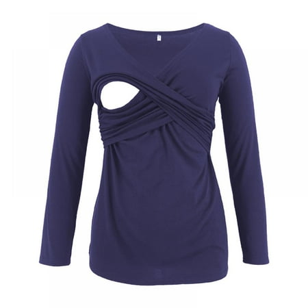 Baozhu Maternity Nursing Top Breastfeeding Tank Top Tee Shirt Double Layer Long Sleeve Pregnancy Shirt for Woemen
Baozhu Maternity Nursing Top Breastfeeding Tank Top Tee Shirt Double Layer Long Sleeve Pregnancy Shirt for Woemen