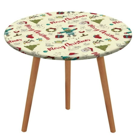 Bybiment Round Fitted Tablecloth with Elastic Edge Pattern New Year Christmas Decorative Tablecloth Table Cover 43 Inch
Bybiment Round Fitted Tablecloth with Elastic Edge Pattern New Year Christmas Decorative Tablecloth Table Cover 43 Inch