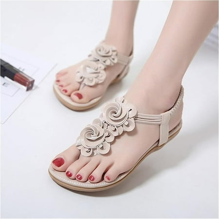 Summer Comfortable Sandals Ladies Summer Casual Bohemian Flat Sandals Ladies Flower Flip Flops Sweet Beach Sandals All-Match Women s Shoes SurongL (Color : Khaki Size : 10)
Summer Comfortable Sandals Ladies Summer Casual Bohemian Flat Sandals Ladies Flower Flip Flops Sweet Beach Sandals All-Match Women s Shoes SurongL (Color : Khaki Size : 10)