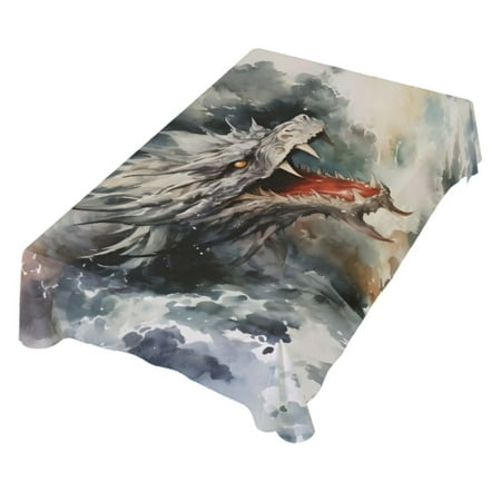 JSTEL Dragon Howling Table Cloth Rectangle 60 x 90 Inch Tablecloth Anti Wrinkle Table Cover for Dining Kitchen Parties
JSTEL Dragon Howling Table Cloth Rectangle 60 x 90 Inch Tablecloth Anti Wrinkle Table Cover for Dining Kitchen Parties