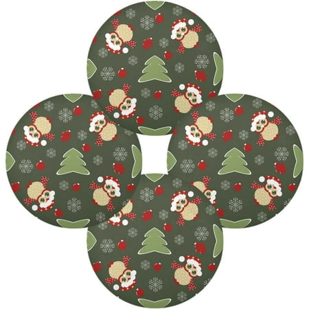 Coolnut Christmas Owl Round Placemats Set of 4 Non-Slip Heat Resistant Washable Table Mats for Kitchen Dining Table Decoration 15.4 Inch
Coolnut Christmas Owl Round Placemats Set of 4 Non-Slip Heat Resistant Washable Table Mats for Kitchen Dining Table Decoration 15.4 Inch