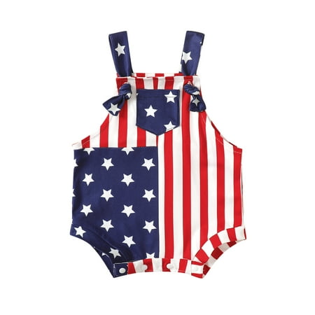 GuliriFei 4th ofjuly Toddler Boys Girls Jumpsuit Overalls Independence Days Sleeveless Stripe Star Print Suspender Pants
GuliriFei 4th ofjuly Toddler Boys Girls Jumpsuit Overalls Independence Days Sleeveless Stripe Star Print Suspender Pants
