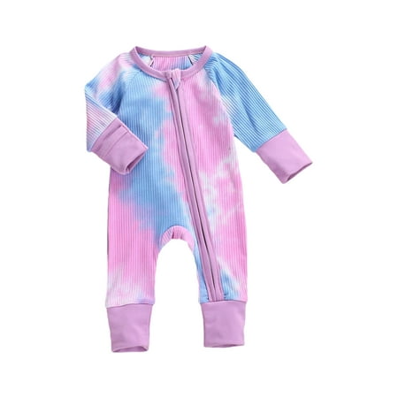 0-24M Newborn Baby Boy Girl Autumn Long Sleeve Jumpsuit Tie Dyeing Print Outfits Zipper Rompers
0-24M Newborn Baby Boy Girl Autumn Long Sleeve Jumpsuit Tie Dyeing Print Outfits Zipper Rompers