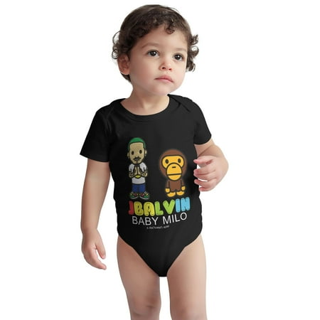 J Baby Onesie Balvin Toddler Baby Boys Girls Short-Sleeve Bodysuits Cotton Romper Black 18 Months
J Baby Onesie Balvin Toddler Baby Boys Girls Short-Sleeve Bodysuits Cotton Romper Black 18 Months