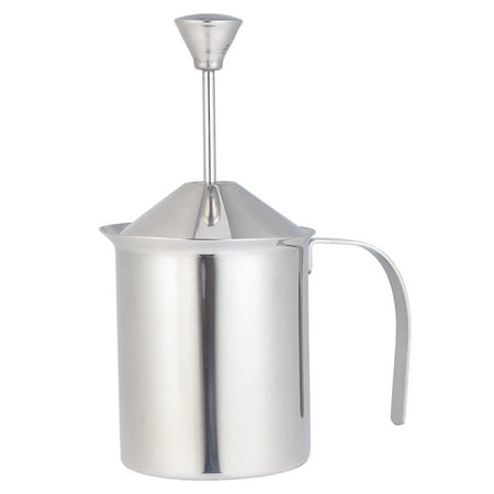 Stainless Steel Milk Foamer Double Layer Filter Screen Frothing Pitcher Manual Milk Frother Coffee Utensils (800cc)
Stainless Steel Milk Foamer Double Layer Filter Screen Frothing Pitcher Manual Milk Frother Coffee Utensils (800cc)