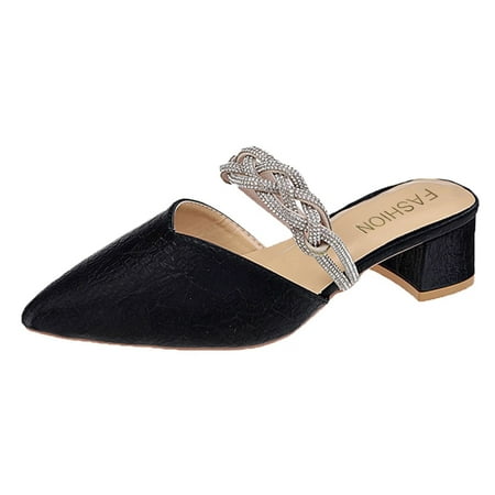 Womens Sandals Fashion Women Summer Pointed Toe Comfortable Heels Shoes Beach Rhinestones Breathable Sandals Slippers Women S Sandals Pu Black 40
Womens Sandals Fashion Women Summer Pointed Toe Comfortable Heels Shoes Beach Rhinestones Breathable Sandals Slippers Women S Sandals Pu Black 40