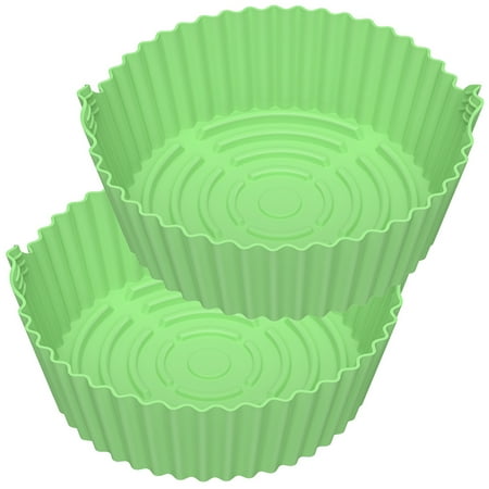 2Pcs Air Fryer Silicone Pot Silicone Air Fryer Liner Reusable Round Non-Stick Air Fryer Silicone Basket Pot Heat Resistant Air Fryer Oven Accessory Replacement for Kitchen Baking
2Pcs Air Fryer Silicone Pot Silicone Air Fryer Liner Reusable Round Non-Stick Air Fryer Silicone Basket Pot Heat Resistant Air Fryer Oven Accessory Replacement for Kitchen Baking