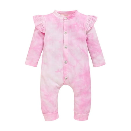 Honeeladyy Newborn Infant Baby Girls Long Sleeve Rainbow Tie-Dyed Print Romper Jumpsuit Pink
Honeeladyy Newborn Infant Baby Girls Long Sleeve Rainbow Tie-Dyed Print Romper Jumpsuit Pink